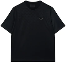 PRADA FW24 Solid Color Logo Patch Crewneck T-Shirt Black UJN905-1270-SOOO PRADA FW24 Solid Color Logo Patch Crewneck T-Shirt Black UJN905-1270-SOOO