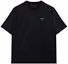Buy PRADA FW24 Kemeja-T Hitam Logo Patch Warna Solid Crewneck UJN905-1270-SOOO