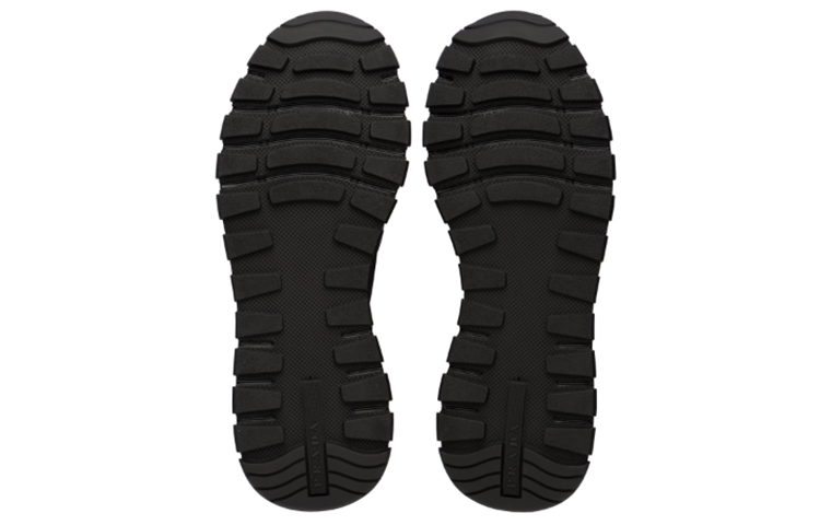 Prada Gabardine and Patent Leather Sneakers 'Black' 圖 5