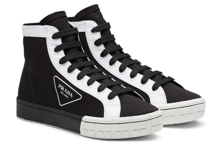 Prada Gabardine Wheel High 'Black White' 圖 2
