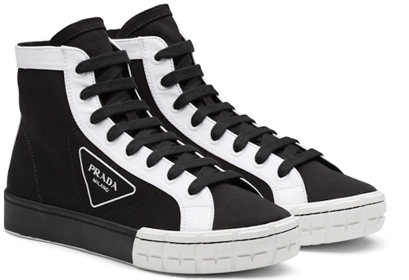Prada Gabardina Wheel Alta 'Negro Blanco' 2TG158-89C-F0967 Order Prada Gabardina Wheel Alta 'Negro Blanco' 2TG158-89C-F0967