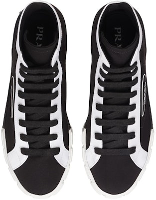 Prada Gabardina Wheel Alta 'Negro Blanco' 2TG158-89C-F0967 Shop Prada Gabardina Wheel Alta 'Negro Blanco' 2TG158-89C-F0967