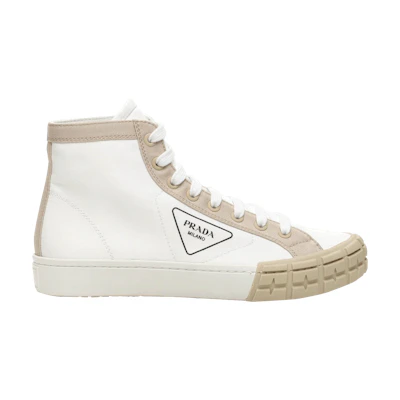 Prada Gabardine Wheel High 'White Khaki'