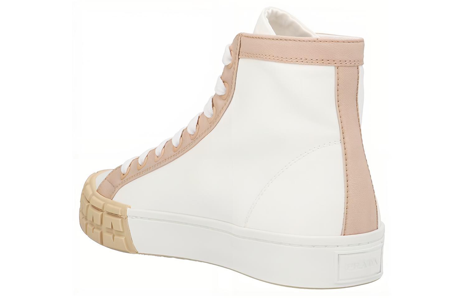 Shop Prada Gabardina Wheel High 'Blanco Caqui' 2TG158-89C-F074A