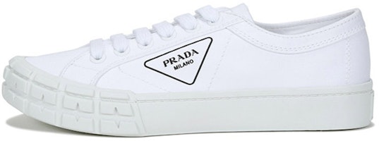 Prada Gabardine Wheel Low 'White' 2EG302-GUD-F0009 Prada Gabardine Wheel Low 'White' 2EG302-GUD-F0009