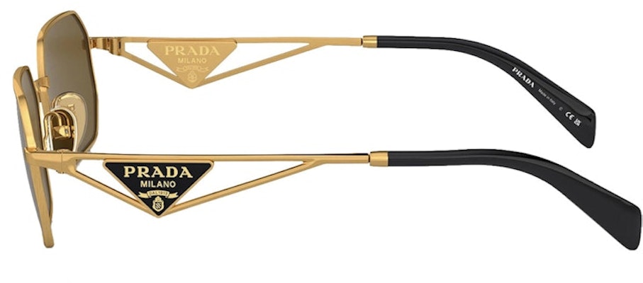 普拉达几何太阳镜 金色/棕色 (SPRA51) Lookbook 普拉达几何太阳镜 金色/棕色 (SPRA51)