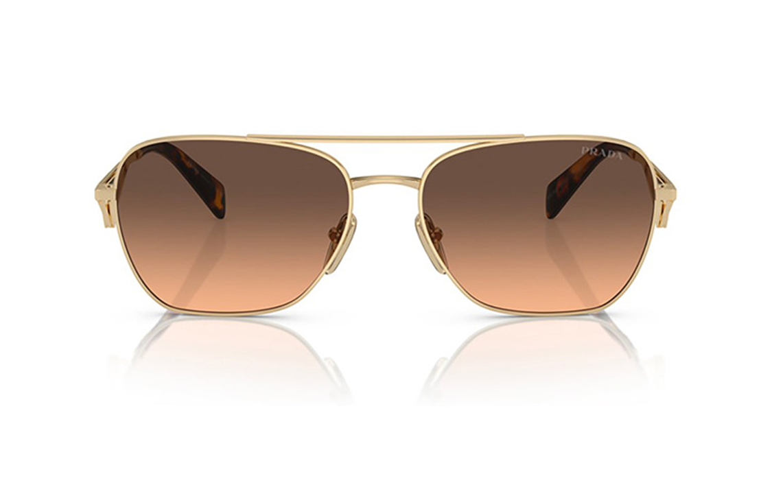 PRADA Gold Aviator Sunglasses Unisex with Letter Logo Design. 0PRA50S-ZVN50C 圖 3