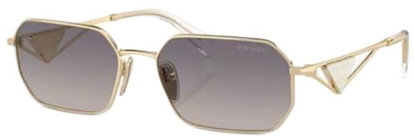 PRADA Gold Irregular Metal Logo Sunglasses Unisex Couple Design POIZON2406211105 PRADA Gold Irregular Metal Logo Sunglasses Unisex Couple Design POIZON2406211105