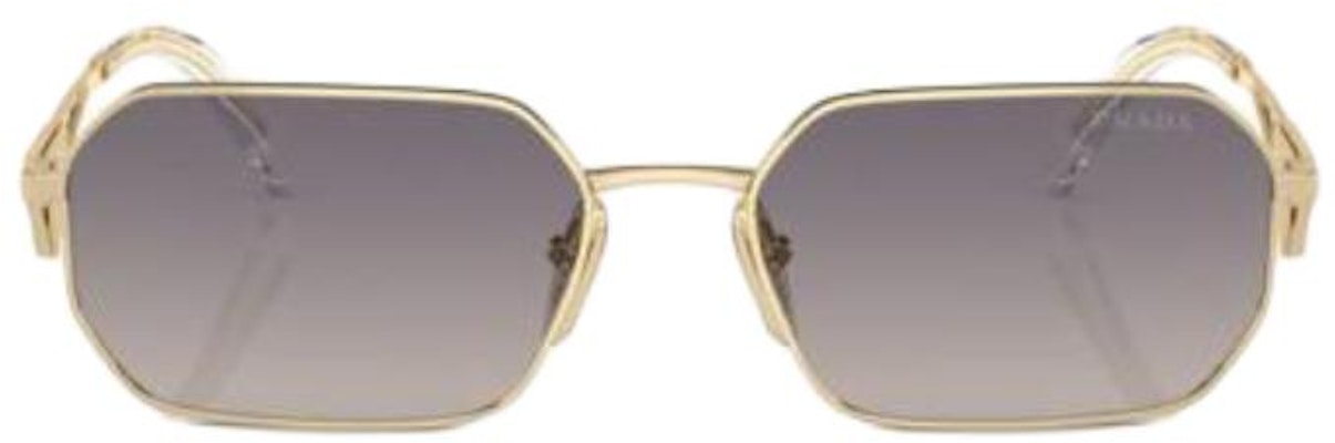 PRADA 골드 비정형 메탈 로고 선글라스 유니섹스 커플 디자인 POIZON2406211105 Lookbook PRADA 골드 비정형 메탈 로고 선글라스 유니섹스 커플 디자인 POIZON2406211105