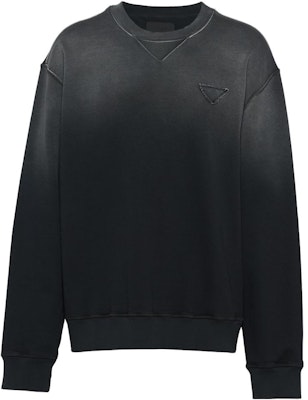 普拉达渐变标志宽松版黑色男士卫衣 UJL26A-13BG-F0002-S-232 Order 普拉达渐变标志宽松版黑色男士卫衣 UJL26A-13BG-F0002-S-232