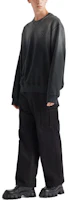 Purchase PRADA 漸層Logo寬肩圓領長袖衛衣 黑色 男款 UJL26A-13BG-F0002-S-232