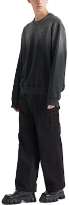 普拉达渐变标志宽松版黑色男士卫衣 UJL26A-13BG-F0002-S-232 Purchase 普拉达渐变标志宽松版黑色男士卫衣 UJL26A-13BG-F0002-S-232