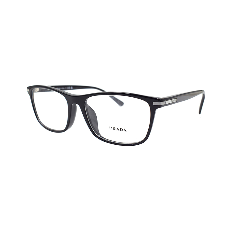 PRADA Heritage Classic Rectangular Optical Eyeglasses for Men - Black. VPR01Z-D 1AB-1O1