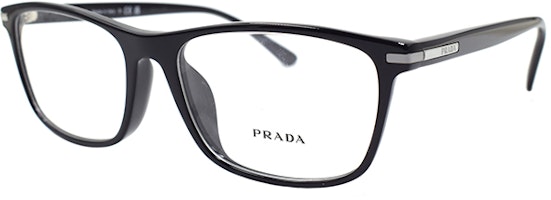 PRADA Heritage Classic Rectangular Optical Eyeglasses for Men - Black. VPR01Z-D 1AB-1O1 PRADA Heritage Classic Rectangular Optical Eyeglasses for Men - Black. VPR01Z-D 1AB-1O1