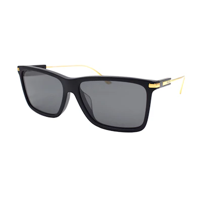 PRADA Heritage Polarized Sunglasses Matte Black Rectangular Frame for Men. SPR01Z-F 1BO-08G
