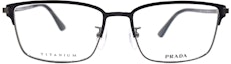 Lookbook PRADA 經典系列男士鈦合金黑色/槍色光學眼鏡框 VPR60Y-D YDC-1O1