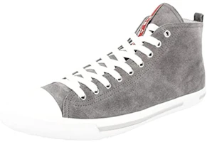 Prada High-Top Leather Sneakers 'Grey' 4E2550_OQ4_F073A Prada High-Top Leather Sneakers 'Grey' 4E2550_OQ4_F073A