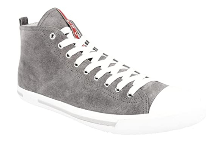 Lookbook Prada High-Top Leather Sneakers 'Grey' 4E2550_OQ4_F073A