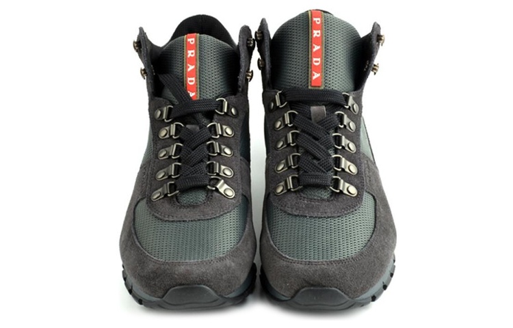 Prada High-Top Sneaker 'Grey Green' 圖 3