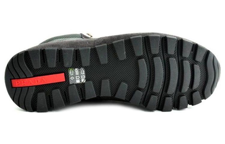 Prada High-Top Sneaker 'Grey Green' 圖 5