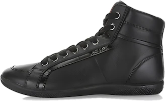 Prada High-Top Sneakers 'Black Leather' 4T2752_OY5_F0002 Prada High-Top Sneakers 'Black Leather' 4T2752_OY5_F0002
