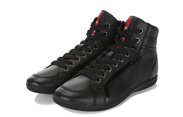 Order Prada High-Top Sneakers 'Black Leather' 4T2752_OY5_F0002