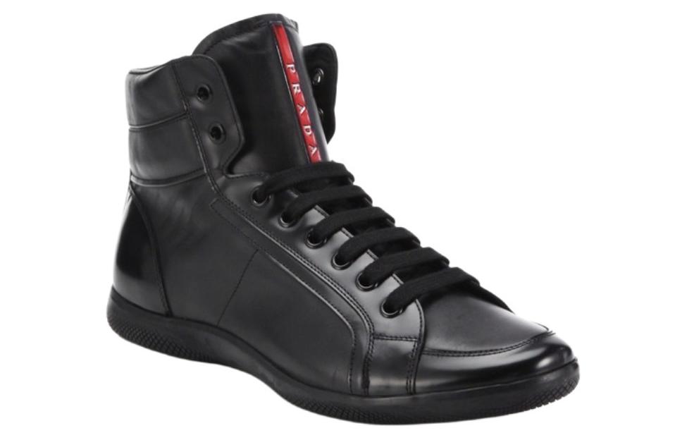 Purchase Prada High-Top Sneakers 'Black Leather' 4T2752_OY5_F0002