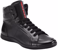 Purchase PRADA 牛皮 高筒 生活休閒鞋 男款 黑色