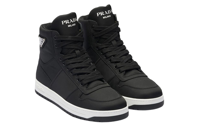 Prada High-Top Sneakers 'Black Nylon' 圖 3