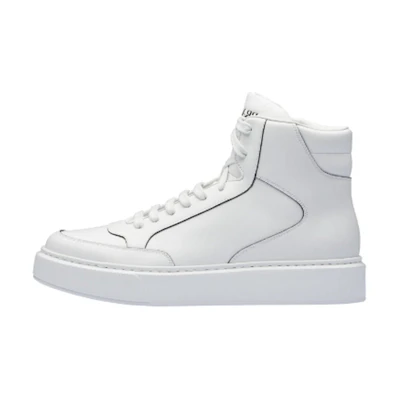 Prada High-Top Casual Sneaker 'White Leather'