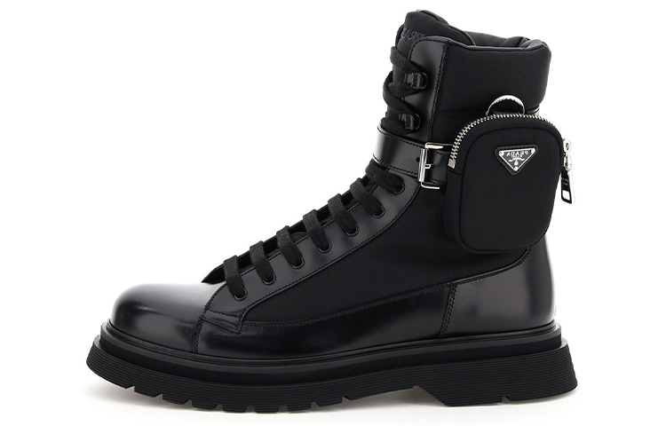 Prada High-Top Martens Boots 'Black CMFT Durable'