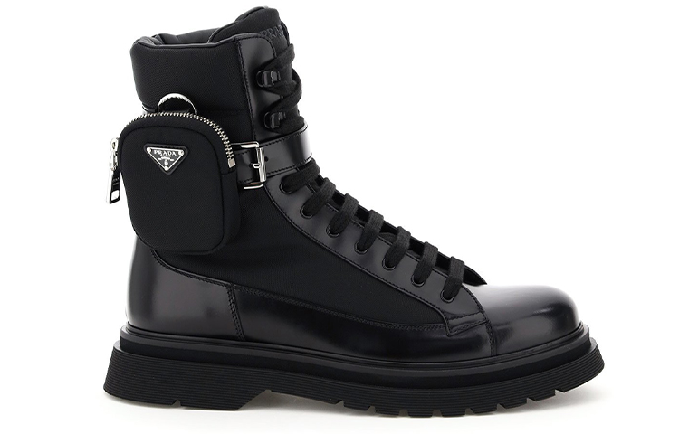 Prada High-Top Martens Boots 'Black CMFT Durable' 圖 2
