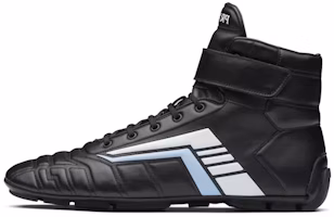 PRADA 普拉達 高幫運動鞋 黑藍 Buy PRADA 普拉達 高幫運動鞋 黑藍