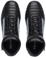 PRADA 普拉達 高幫運動鞋 黑藍 Shop PRADA 普拉達 高幫運動鞋 黑藍