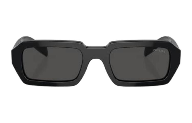 PRADA Irregular Black Acetate Logo Sunglasses PRA12S16K08Z 圖 3