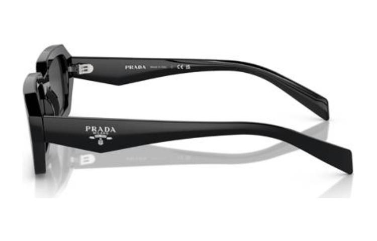 PRADA Irregular Black Acetate Logo Sunglasses PRA12S16K08Z 圖 4