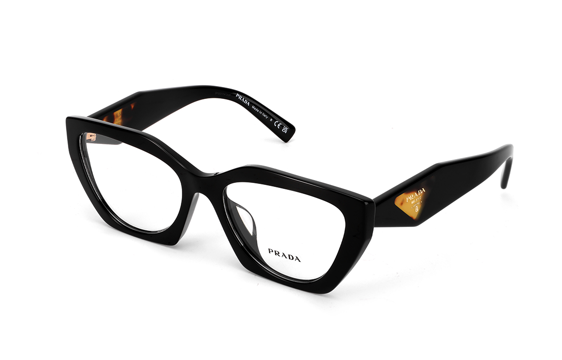 PRADA Irregular Optical Frame Black Unisex Glasses. 0PR09YVF-1AB101 圖 5