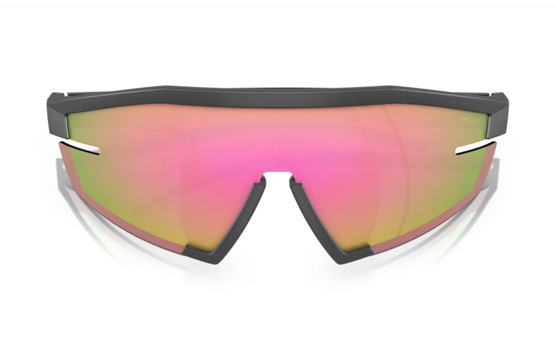 Lookbook PRADA 男士不規則造型墨鏡 - 黑色標誌設計 PS03ZS15P20A