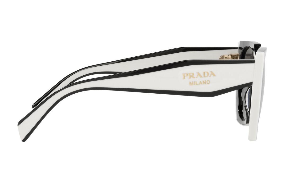 Shop Kacamata Bulat Unisex PRADA Gaya Pasangan Bentuk Tidak Beraturan. PR15WS09Q5S0