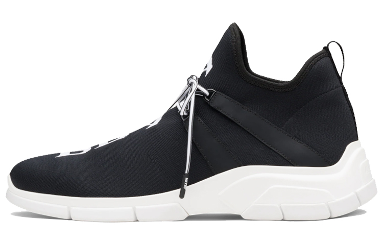 Buy Sneaker Prada Kain Rajut 'Hitam Putih' 4E3492-3V98-F0967