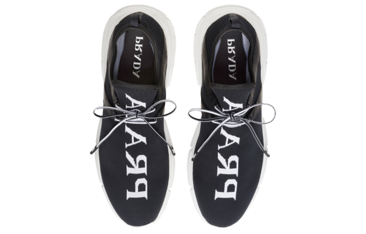 Lookbook Sneaker Prada Kain Rajut 'Hitam Putih' 4E3492-3V98-F0967