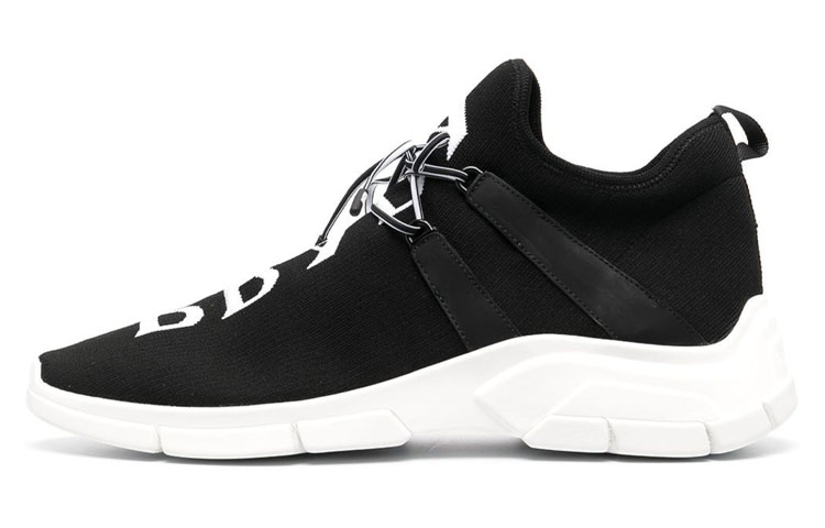 Buy Sneakers Kain Knit Prada 'Hitam Putih' 4E3492-3LD8-F0967