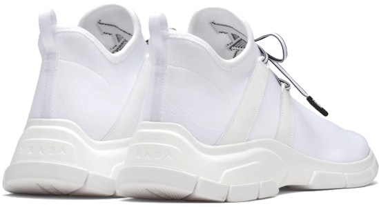 프라다 니트 스니커즈 '화이트 블랙' 4E3492-3V98-F0964 Lookbook 프라다 니트 스니커즈 '화이트 블랙' 4E3492-3V98-F0964