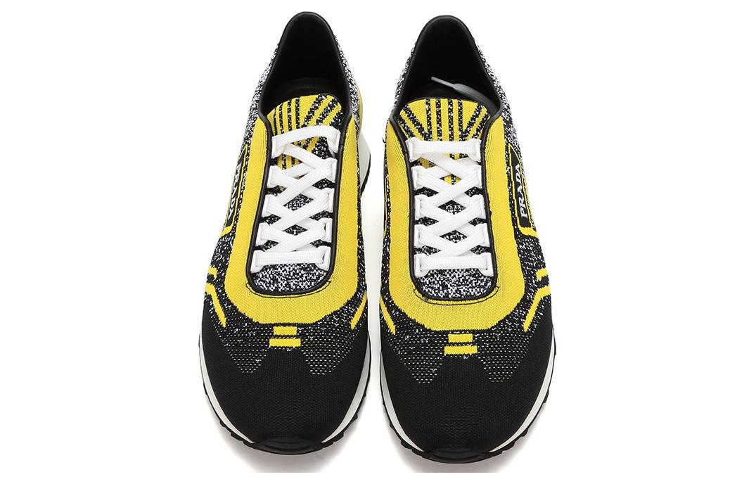 Shop Prada Kain Knit Jacquard Rendah 'Nero Giallo' 2EG272-3KUX-F0C5Z
