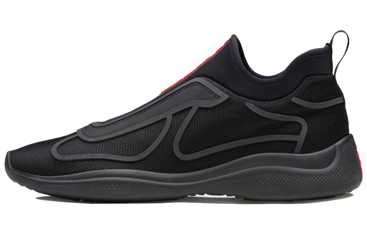 Prada Knit Motor Sneaker 'Black'