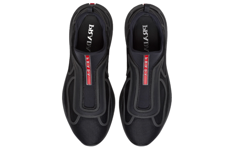 Prada Knit Motor Sneaker 'Black' 圖 4