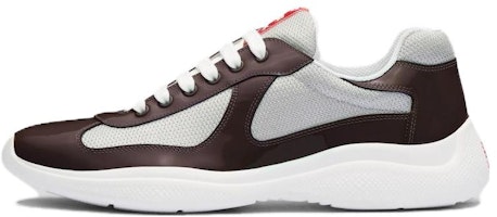 Prada Lace-Up Round Toe Low-Top 'Brown Silver' 4E3400_3AMS_F0KQH Prada Lace-Up Round Toe Low-Top 'Brown Silver' 4E3400_3AMS_F0KQH