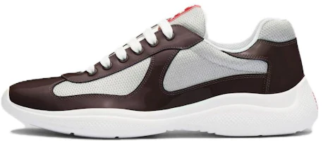Prada Lace-Up Round Toe Low-Top 'Brown Silver' 4E3400_3AMS_F0KQH Prada Lace-Up Round Toe Low-Top 'Brown Silver' 4E3400_3AMS_F0KQH