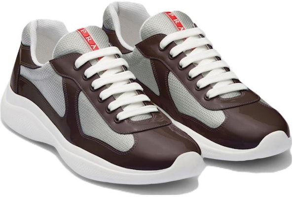 Prada Lace-Up Round Toe Low-Top 'Brown Silver' 4E3400_3AMS_F0KQH Order Prada Lace-Up Round Toe Low-Top 'Brown Silver' 4E3400_3AMS_F0KQH