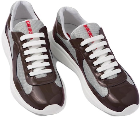 Prada Lace-Up Round Toe Low-Top 'Brown Silver' 4E3400_3AMS_F0KQH Lookbook Prada Lace-Up Round Toe Low-Top 'Brown Silver' 4E3400_3AMS_F0KQH